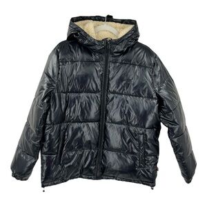 New Levi’s Performance Wind/ Rain Proof Black Puffer Jacket SZ L